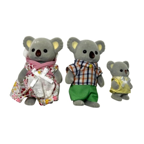 Calico Critters Koala Family Set of 3 Sylvanian Families - Picture 1 of 2
